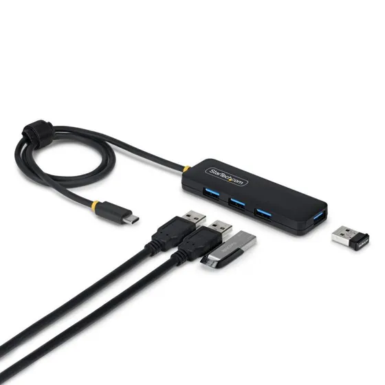 StarTech H5C4A-USB-HUB 4-port USB-C/USB-A 3.2 Gen 1, sort