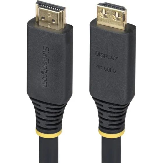 StarTech HDMI2-CABLE-GRIP-15M 4K 60 Hz HDMI-kabel 15 m Sort