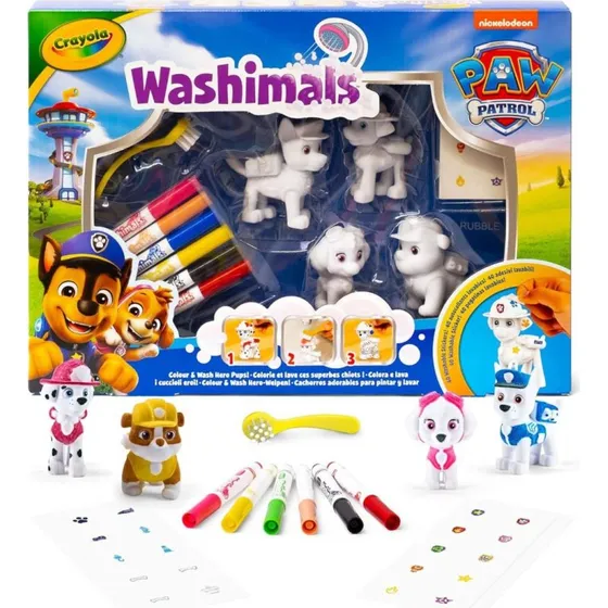 Crayola Washimals Paw Patrol med 4 Hvalpe