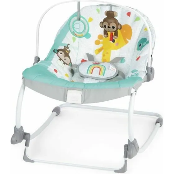 Bright Starts Babygynge med vibration, multifarvet