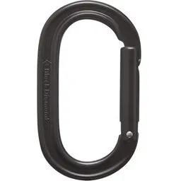 Black Diamond Oval Keylock Karabinhage - Sort