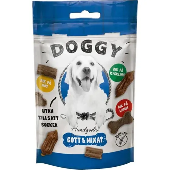 Doggy Godt & Blandet kornfri hundegodbid 60 g