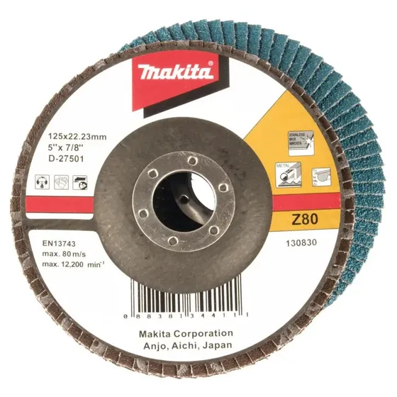 Makita Slibeskive 125 mm Z80 - D-27501
