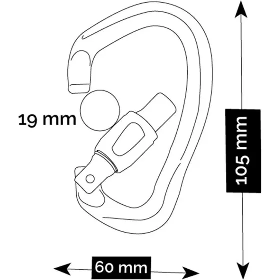 BEAL Be Quick Screw karabin orange