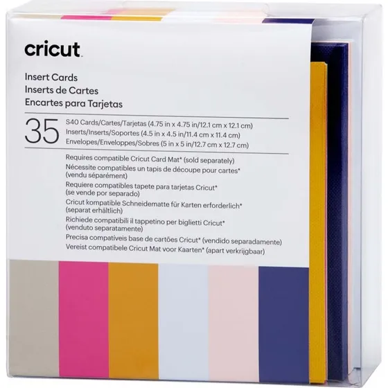 Cricut Sensei Sampler Indstikskortsæt – Tusmørke, Hvid, Khaki, Sennep, Puder-blå, Festpink, Tulipan