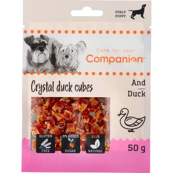 Companion Mini Duck Cubes 50 g – Andegodbidder til små hunde