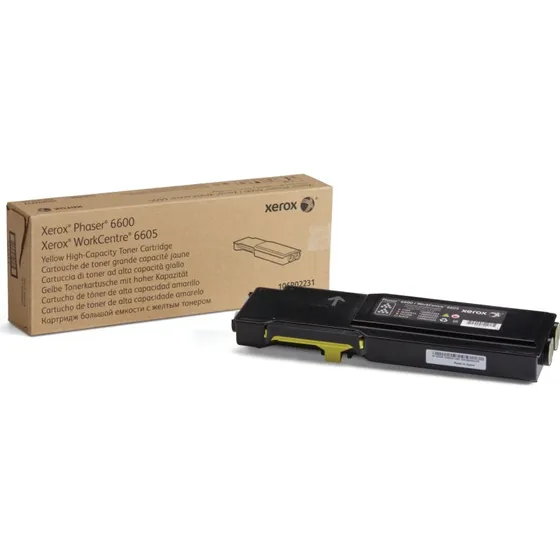 Xerox Phaser 6600 Gul Høj Kapacitet Toner 6000 Sider