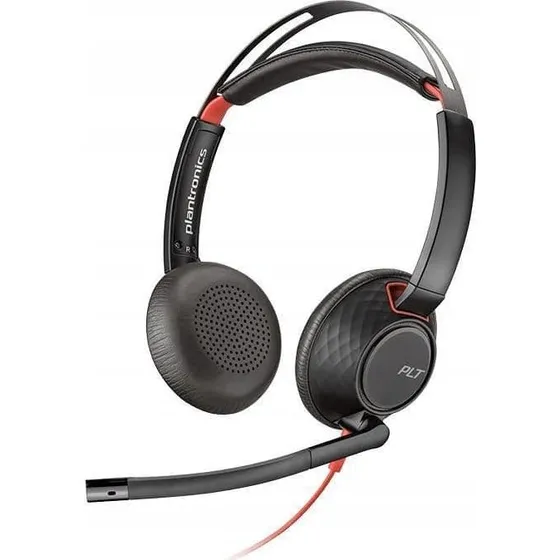 Poly Blackwire 5220 USB-C Sort/Rød
