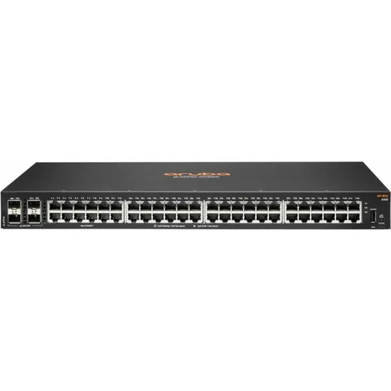 HPE Aruba 6100 48G 4SFP+ Switch - 48x RJ45 PoE, 1U