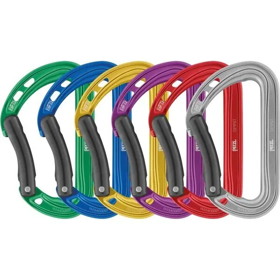 Petzl Spirit Bent karabinhage – pakke med 6