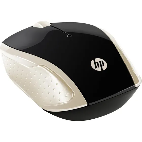 HP 200 Trådløs Mus, Silkeguld, Optisk, 2.4 GHz