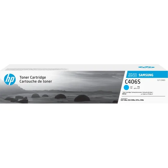 Samsung CLT-C406S Cyan Toner ST984A, 1000 sider