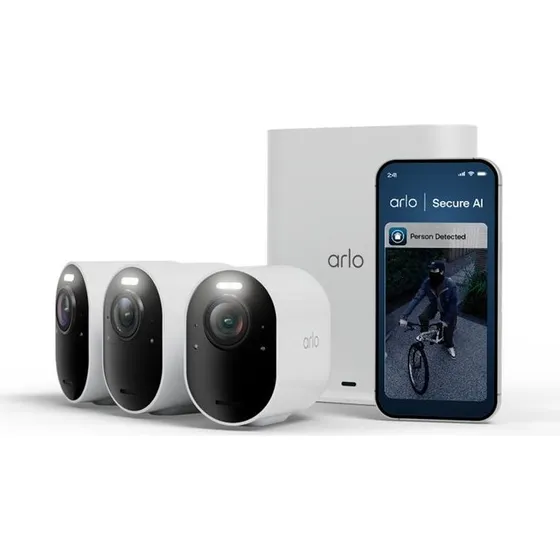 Arlo Ultra 3 4K Overvågningskamera, 3-pak