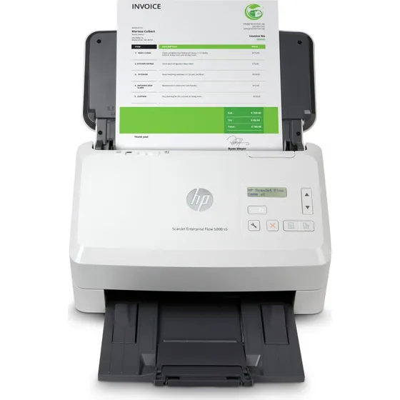 HP ScanJet Enterprise Flow 5000 s5 A4 Dokumentscanner, Hvid, 80-arks ADF