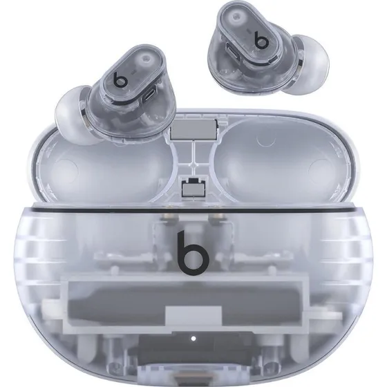 Beats Studio Buds+ trådløse in-ear høretelefoner med gennemsigtigt opladeetui