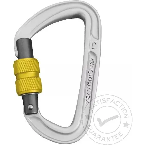 Singing Rock Colt Screw karabin, gul – skruelås