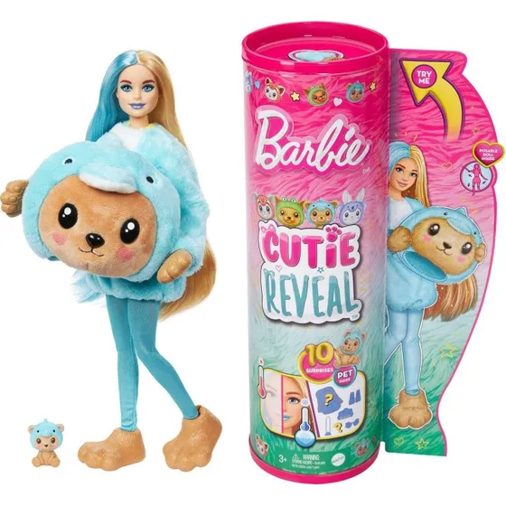 Barbie Cutie Reveal Kostume Cuties Dukke Blå