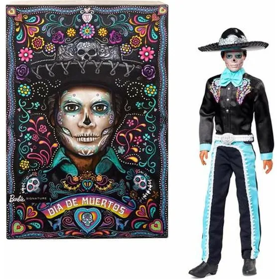 Mattel Ken Dia de Muertos - Sort med blå blokering