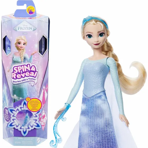 Disney Frozen Spin & Reveal Elsa - Dukke med 5 overraskelser