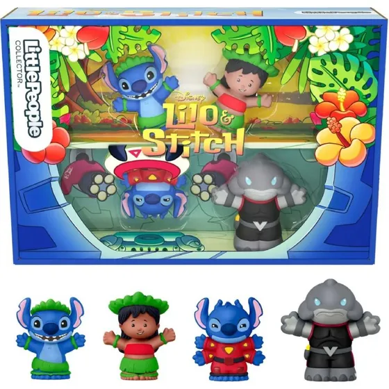 Fisher Price Little People Lilo + Stitch - Sæt med 4 dele