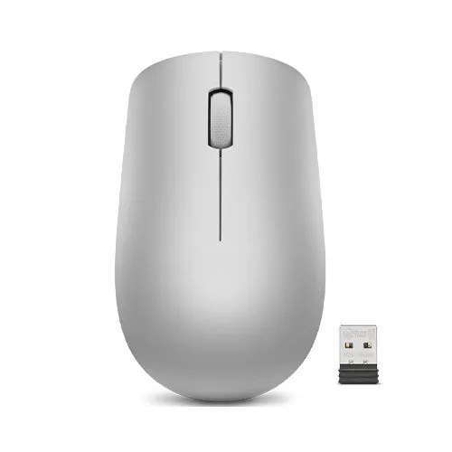 Lenovo 530 Wireless Mouse, Grå, 2.4 GHz, Optisk, 3 Knapper