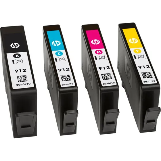 HP 912 4-pak sort, gul, cyan, magenta