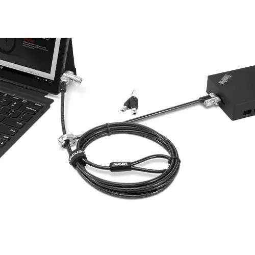 Kensington NanoSaver Twin Head Nano/MS 2.0 MasterKey, sort, 2,4 m