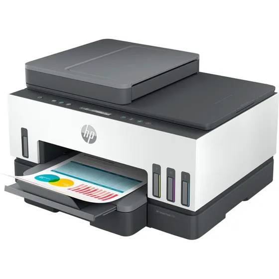HP Smart Tank 750 All-in-One Farve Blækprinter, WiFi, Genopfyldbar