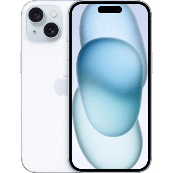 Apple iPhone 15 256GB Blå – Dynamic Island, 48MP kamera