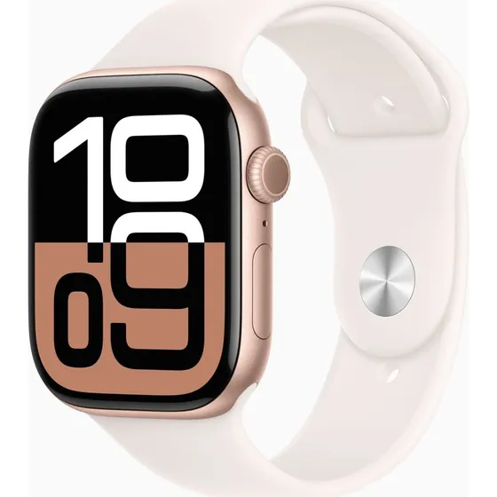 Apple Watch Series 10 GPS 46 mm roseguld/lyserød M/L