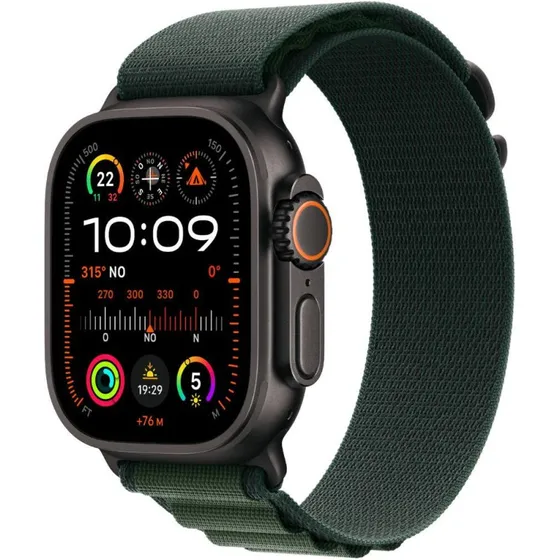 Apple Watch Ultra 2 49 mm Grøn Titanium, Alpine Loop M