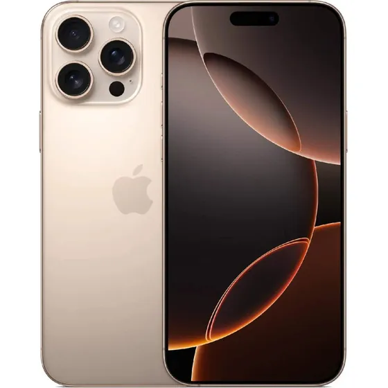 Apple iPhone 16 Pro Max 512 GB – Ørken Titanium, 6,9"