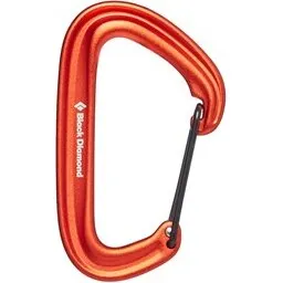 Black Diamond LiteWire wiregate karabin - non-locking, farvet