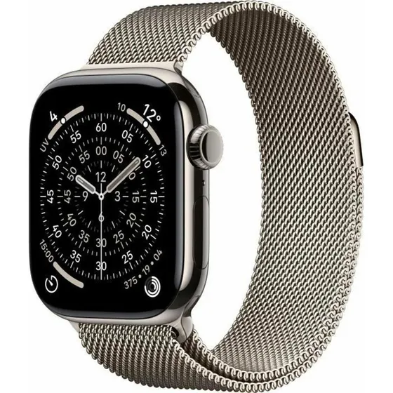 Apple Watch Series 11 Titanium 42 mm Sølv med Milanese-rem
