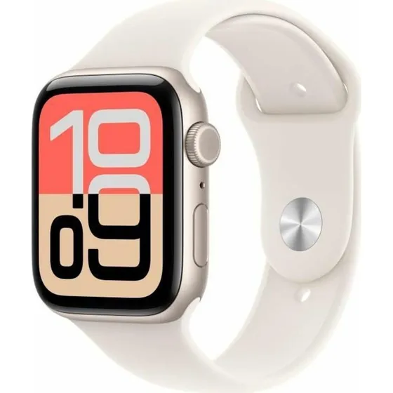 Apple Watch SE 3 (44 mm) Starlight/Hvid - GPS + Cellular