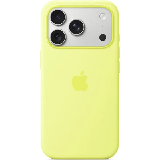 Apple iPhone 17 Pro Silicone Cover Neon Gul med MagSafe