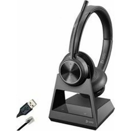HP Poly Savi 7320 Office Trådløs On-Ear Høretelefon Sort
