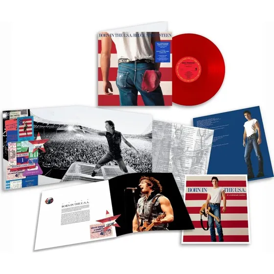 Bruce Springsteen - Born in the U.S.A. (40 års jubilæumsudgave) Rød Vinyl (LP)