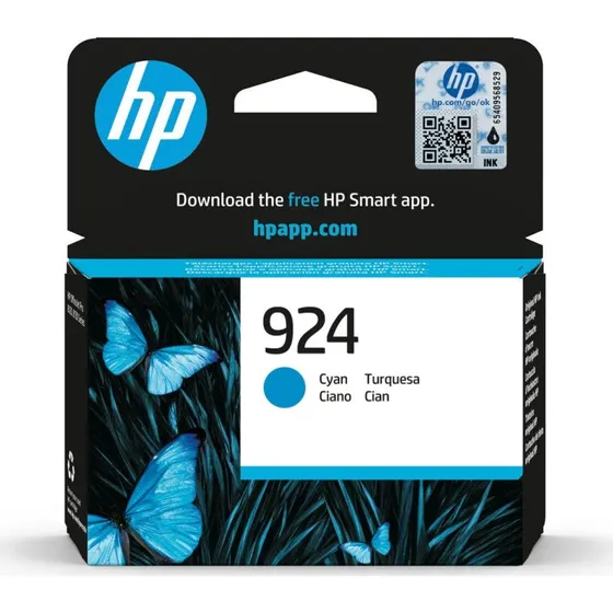 HP 924 Cyan Original Blækpatron – Op til 400 sider