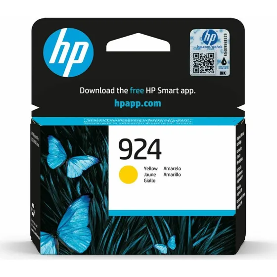 HP 924 Gul Blækpatron – Original, op til 400 sider