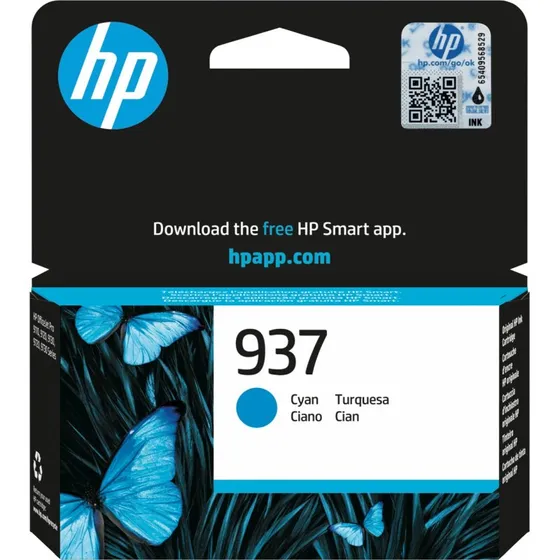 HP 937 Cyan Original Blækpatron – Op til 800 Sider