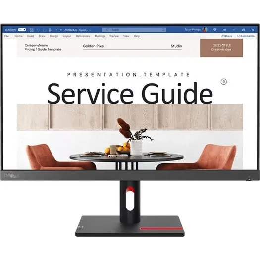Lenovo ThinkVision S24i-30 24" IPS Full HD Skærm, ravnsort