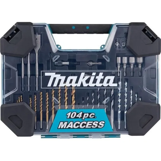 Makita E-22604 104-del Bor- og Bitssæt i Kuffert