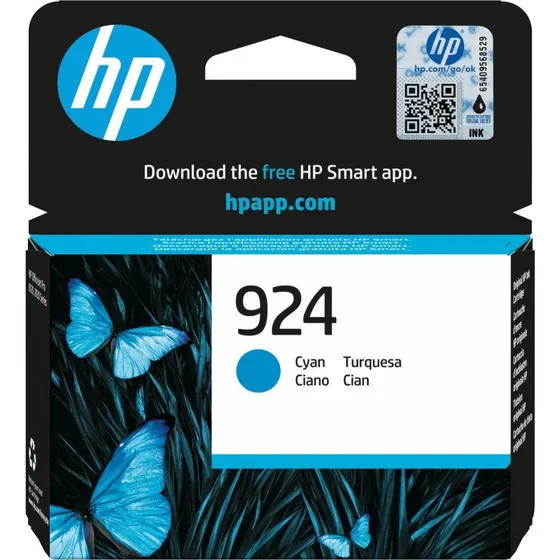 HP 924 Cyan Blækpatron – Original, op til 400 sider