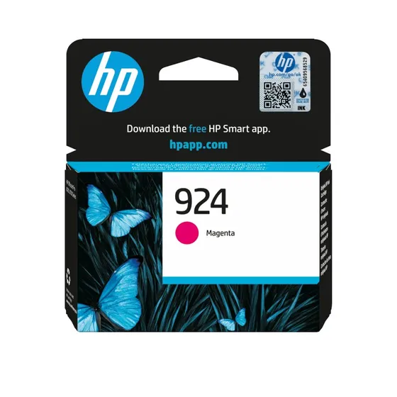 HP 924 Magenta Blækpatron, Original, 400 sider