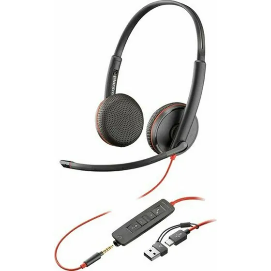HP Poly Blackwire 3225 Hovedtelefoner Sort