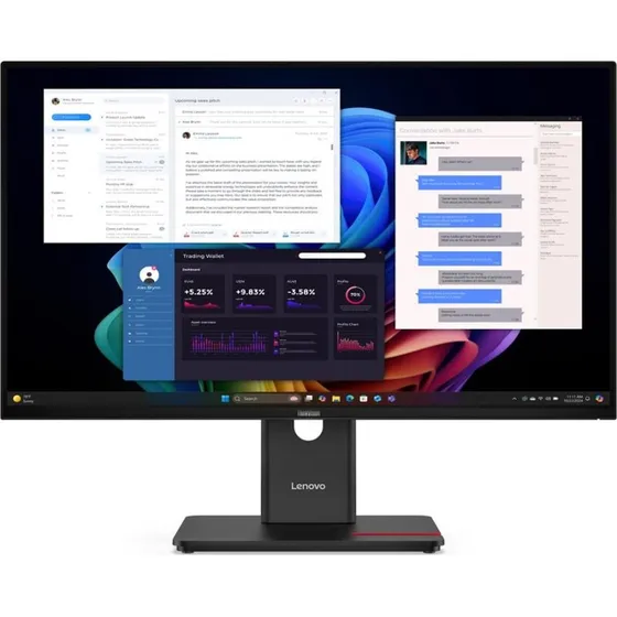Lenovo ThinkVision T27UD-40 27" 4K IPS Skærm, Eclipse Black