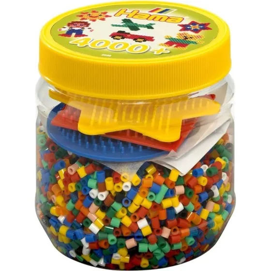 Hama Beads Midi Mix B, 4000 stk med 3 perleplader