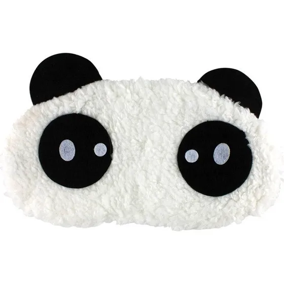 Uskyldig Panda Fluffy Sovemaske til Rejser og Afslapning
