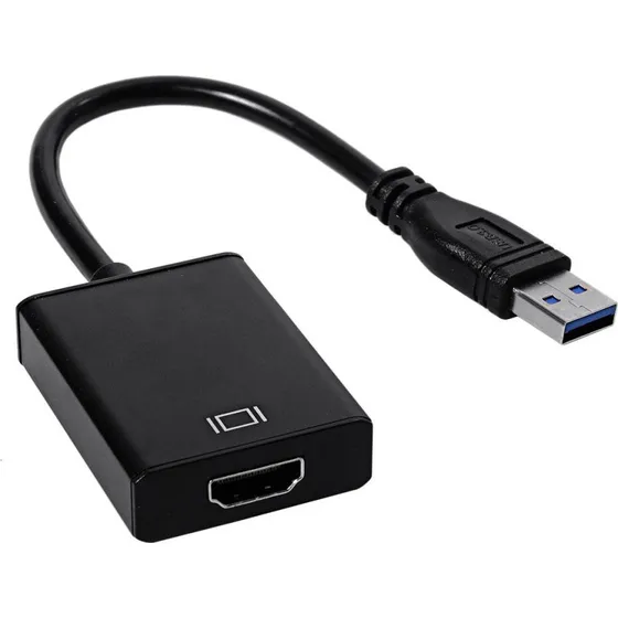 USB 3.0 til HDMI Adapter - Sort